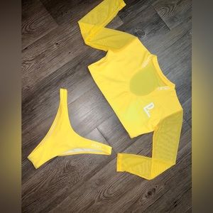 Yellow Two-Piece Bikini